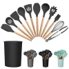 11Pcs Silicone Cooking Utensil Set Kitchenware Set w/ Holder