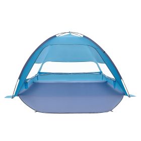 Beach Tent Sun Shelter for 6 Person, UPF 50+ Protection, Portable Sun Shade Canopy with Carrying Bag & Sand Pockets