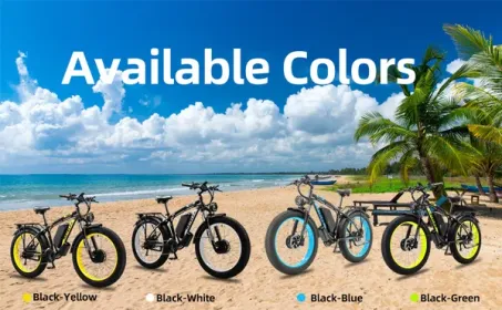 Electric Bike KETELES 48V 23AH Dual Motor 1000W*2 26"*4.0 MTB Blue
