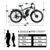 Electric Bike KETELES 48V 23AH Dual Motor 1000W*2 26"*4.0 MTB Blue