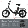 INVANTI EB11 Electric Bike 500W Folding Bike 48V 10.4AH 7S Shimano Electric Bicycle Black