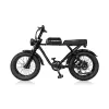 Vintage Fashion All-Road Fat Tire Electric Bike R1 Black