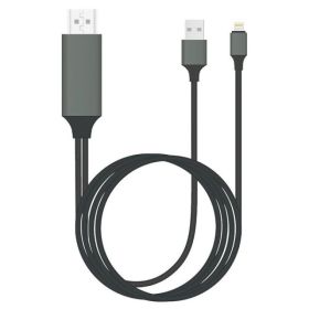 Type-C To HDMI Three In One Mobile Phone Projection Cable (Option: Black-2m)