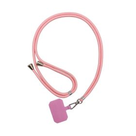 Strap Lanyard 9 Colors Soft Rope For Cell Phone Hanging Cord (Option: Pink)