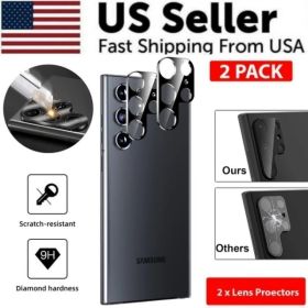 Tempered Glass Screen Protector Lens Hydrogel For S23 S22 Ultra Plus USA (Option: For Samsung Galaxy S22 Ultra-2x Camera Lens Protector)