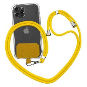 Strap Lanyard 9 Colors Soft Rope For Cell Phone Hanging Cord (Option: Yellow)